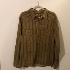 Men’s long sleeve Prana button down shirt